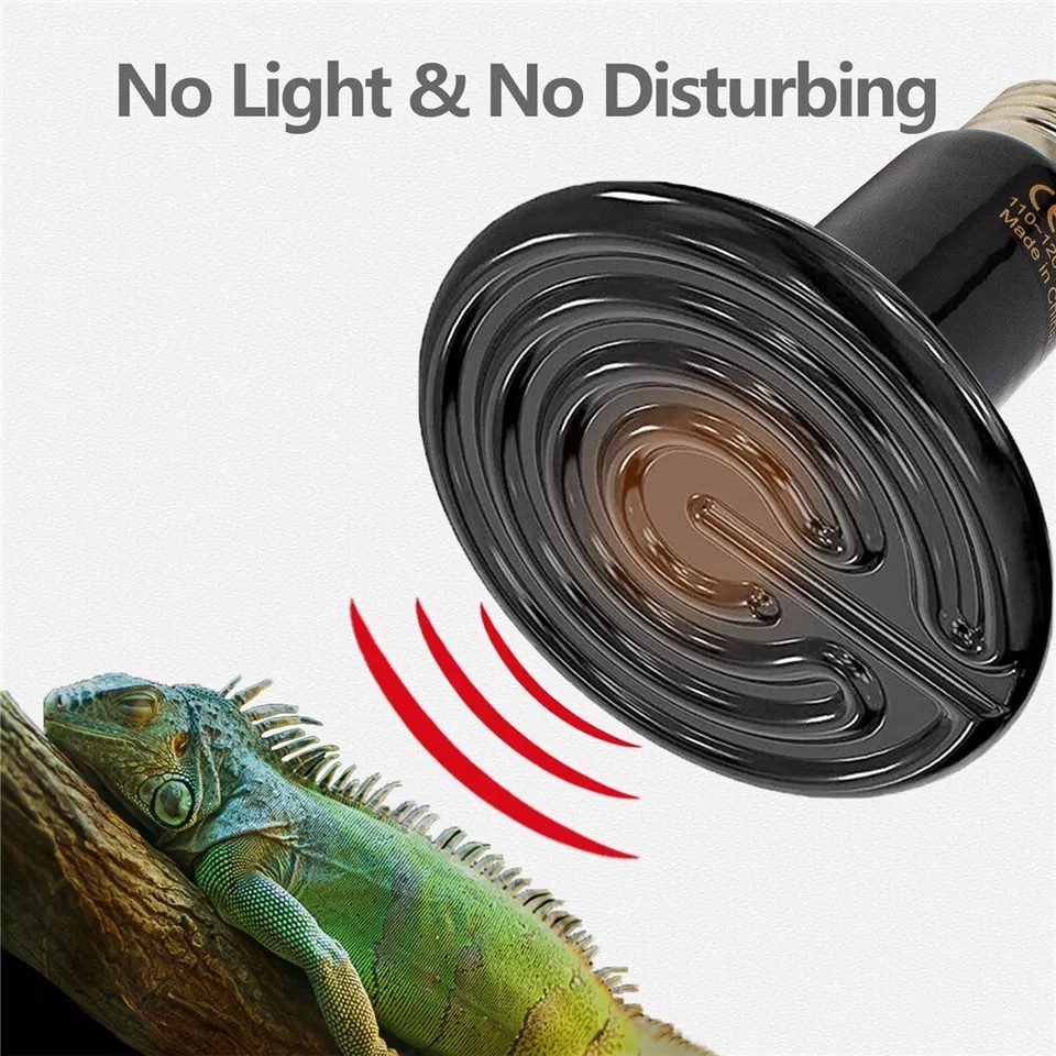 Ceramic Heat Emitter 50W-200W - Infrared Heat Lamp for Reptiles, Chickens & Pets | No Light Heat Bulb for Terrariums & Brooders
