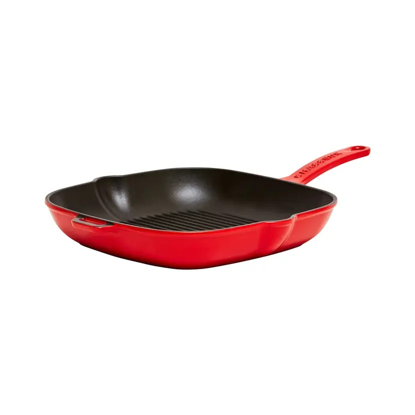 Chasseur Square Grill Pan 25cm Chilli Red