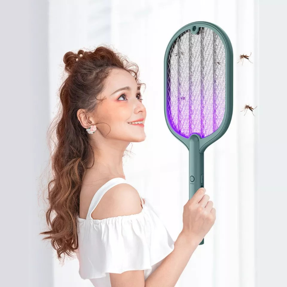 Electric USB Rechargable Racket Fly Swatter | Mosquito Insect Killer | UV Bug Zapper | mosquito killer| flies, mosquitoes, gnat and other flying pest