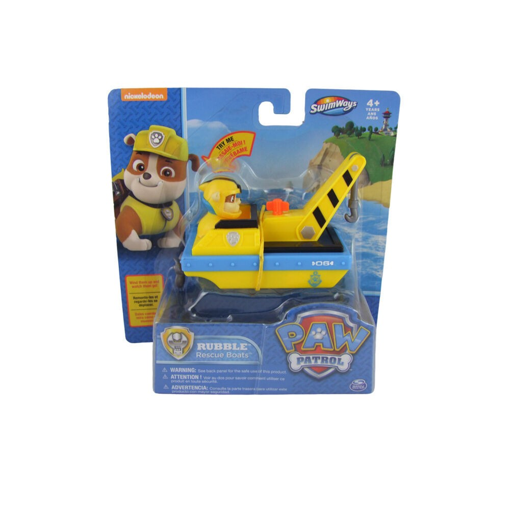 Swimways Paw Patrol Rescue Boat Kids | Bath/Pool Toy 2pk | 4y+ Multi Colour Assorted