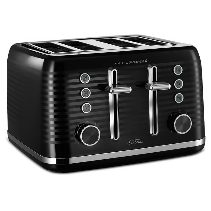 Sunbeam Kettle & Toaster Breakfast Set | 1.7L Kettle Hot Water Jug | 4 Slice Toaster Bread Browing Machine