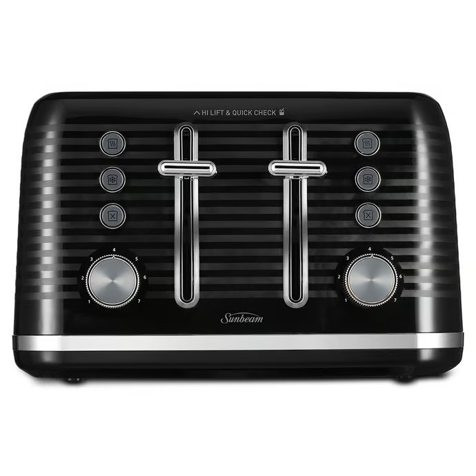Sunbeam Kettle & Toaster Breakfast Set | 1.7L Kettle Hot Water Jug | 4 Slice Toaster Bread Browing Machine