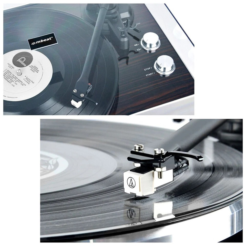 Mbeat Counter Weight/Anti-Skating Bluetooth Turntable Player w/USB/RCA/Phono Out