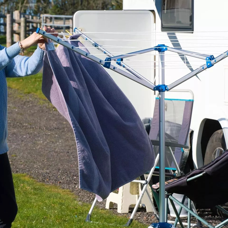 Foldable Camping Garment Hanger | Clothes Airer | Drying Rack | Laundry Towel Stand