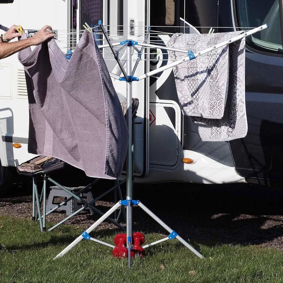 Foldable Camping Garment Hanger | Clothes Airer | Drying Rack | Laundry Towel Stand
