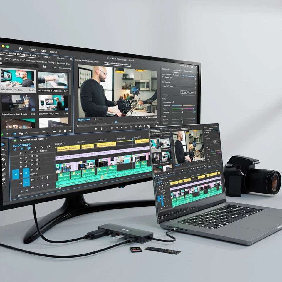 Mbeat Elite 9-in-1 USB-C Multiport Hub | w/ Built-in M.2 NVMe SSD Enclosure | Enabling quick charging of smartphones, tablets, and other USB devices | supporting modern and legacy devices (Copy)