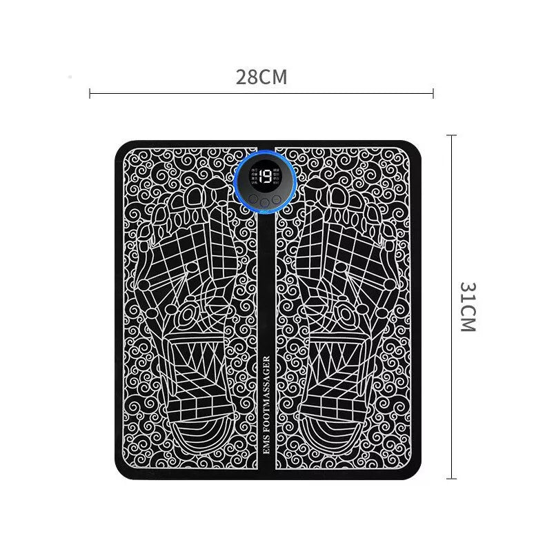 Electric Foot Massager Mat | Relax Muscle Stimulator | USB Recharge Massage Pad | Eight Modes |