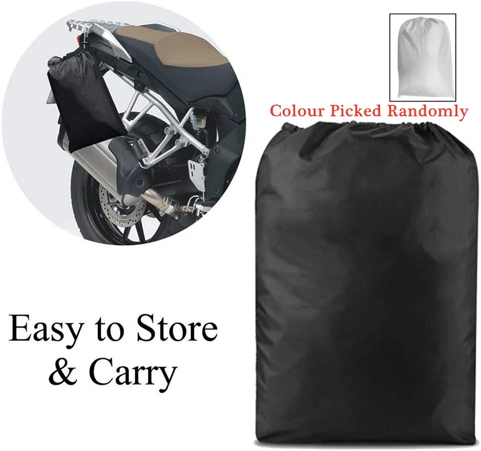 Motorcycle Cover Waterproof | Size L | Wind Shelter Heavy Duty | Dust Storage Protective AU