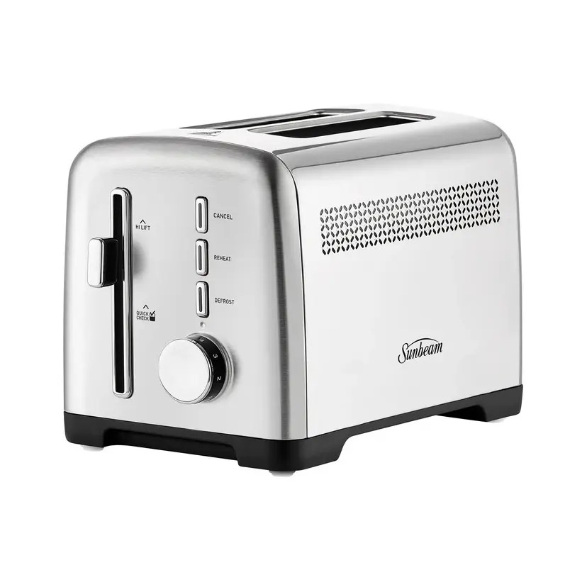 Sunbeam 2 Slice Toaster | Stainless Steel | Nine Browning Settings |