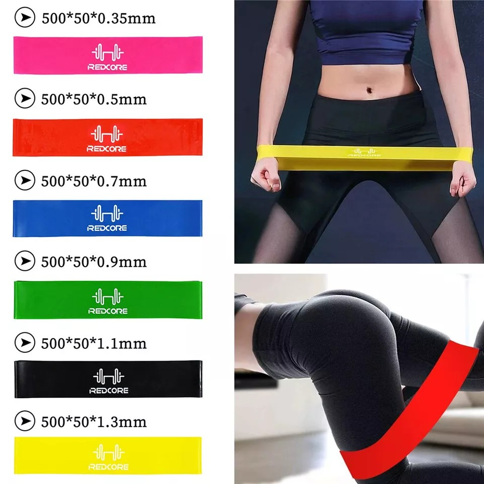 Resistance Bands x 6PCS | Power Strength | Exercise Fitness Gym Crossfit Yoga Workout