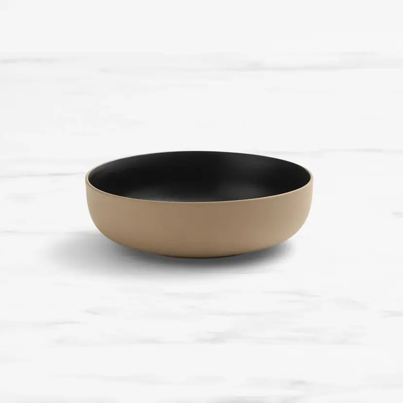 Salisbury & Co Luca Ramen Bowl 21cm Black Glazed Interior and Natural Exterior | Handcrafted Stoneware (Copy) (Copy)