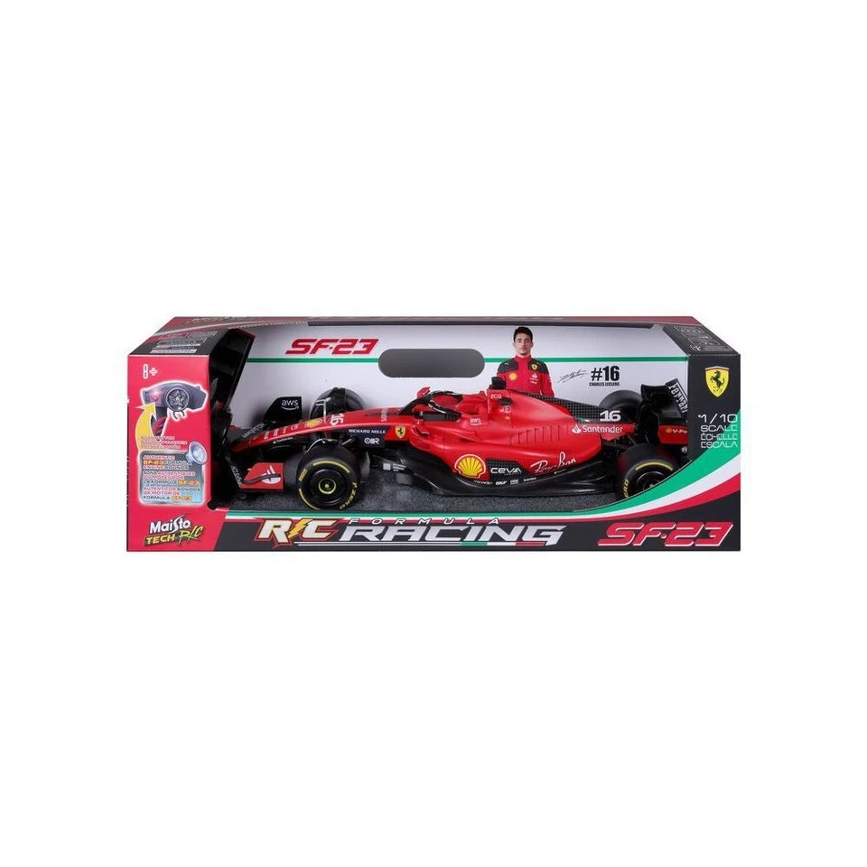 Maisto TECH F1 2023 Ferrari SF-23 - Leclerc #16 Formula 1 Car Toy 1:10