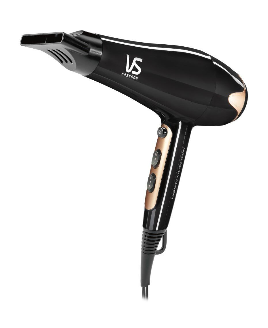 VS Sassoon Radiance AC 2400 Hair Dryer | Six Control Settings | 2400 Watts | Ceramic Heat Technology
