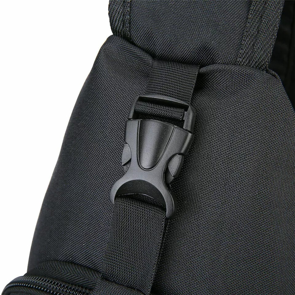 Men Chest Bag | Shoulder Backpack | Sling Cross Body Satchel | Travel Outdoor USB Port | Black