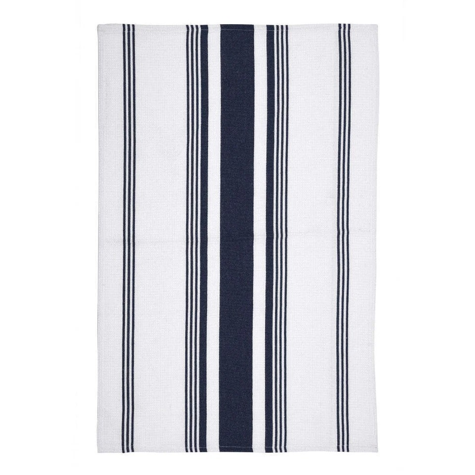 J.Elliot Home Eleanor Tea Towel | 50x70cm | Cotton Kitchen Tea Towel | Rectangle Cloth Navy | 6Pk
