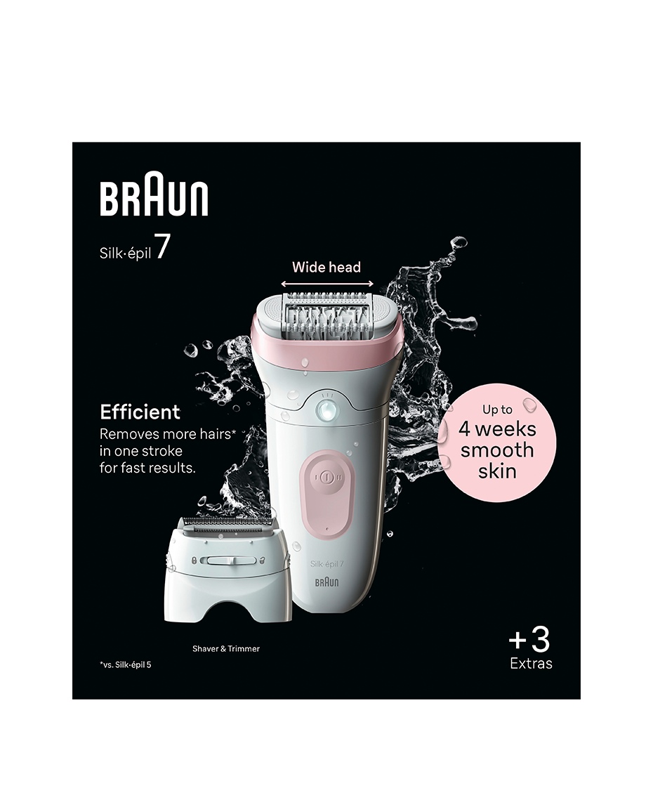 Braun Silk-épil 7 Epilator with 3 Extras