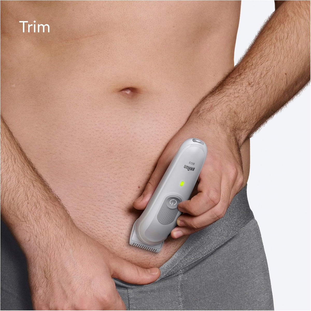 Braun Series 3 Waterproof Body Groomer | SkinGuard Tech | Sensitive Comb & 80-Min Cordless Runtime