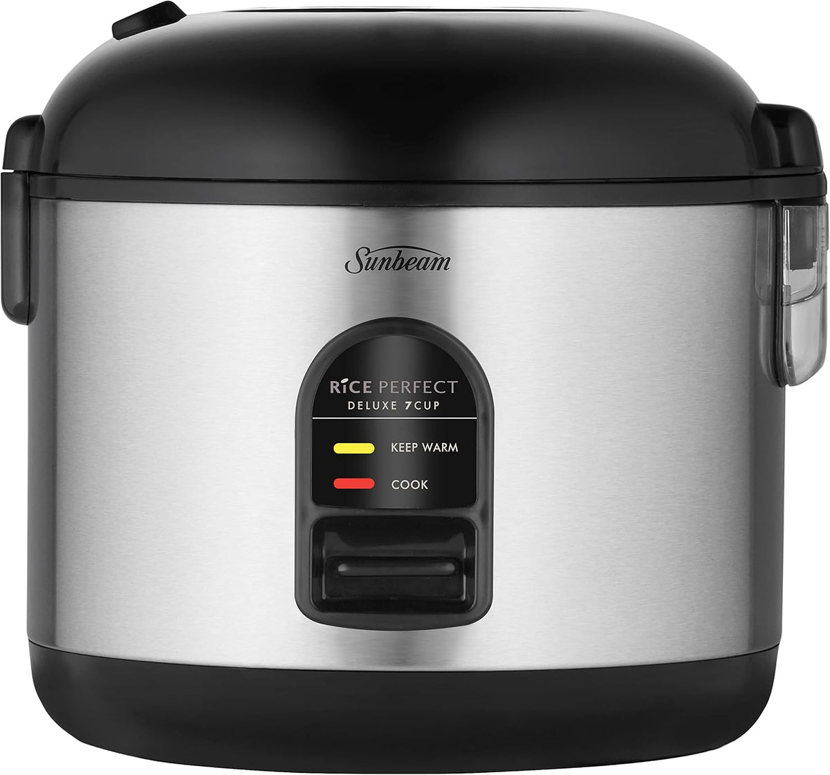 Sunbeam Rice Cooker Fluffy Rice Maker and Vegetable Fish Steamer Basket, Healthy Steamed Meals Machine