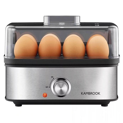 Kambrook Electric Egg Cooker | Soft Hard Boiled Egg Poacher Steaming Trays | Egg Making Machine