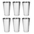 6x Stainless Steel Milkshake Cups Shake Thickshake Milk Drink Beverage Drinking