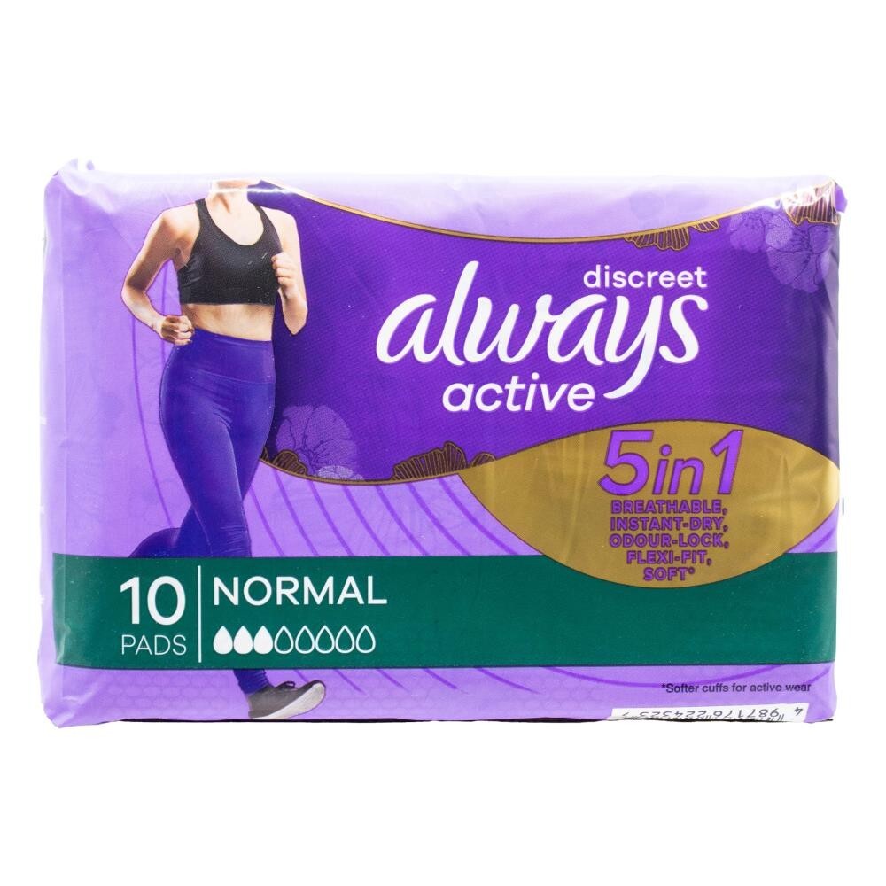 160x Women's Period Menstrual Pads Active Sport Panty Pads Discrete Odourless Disposable