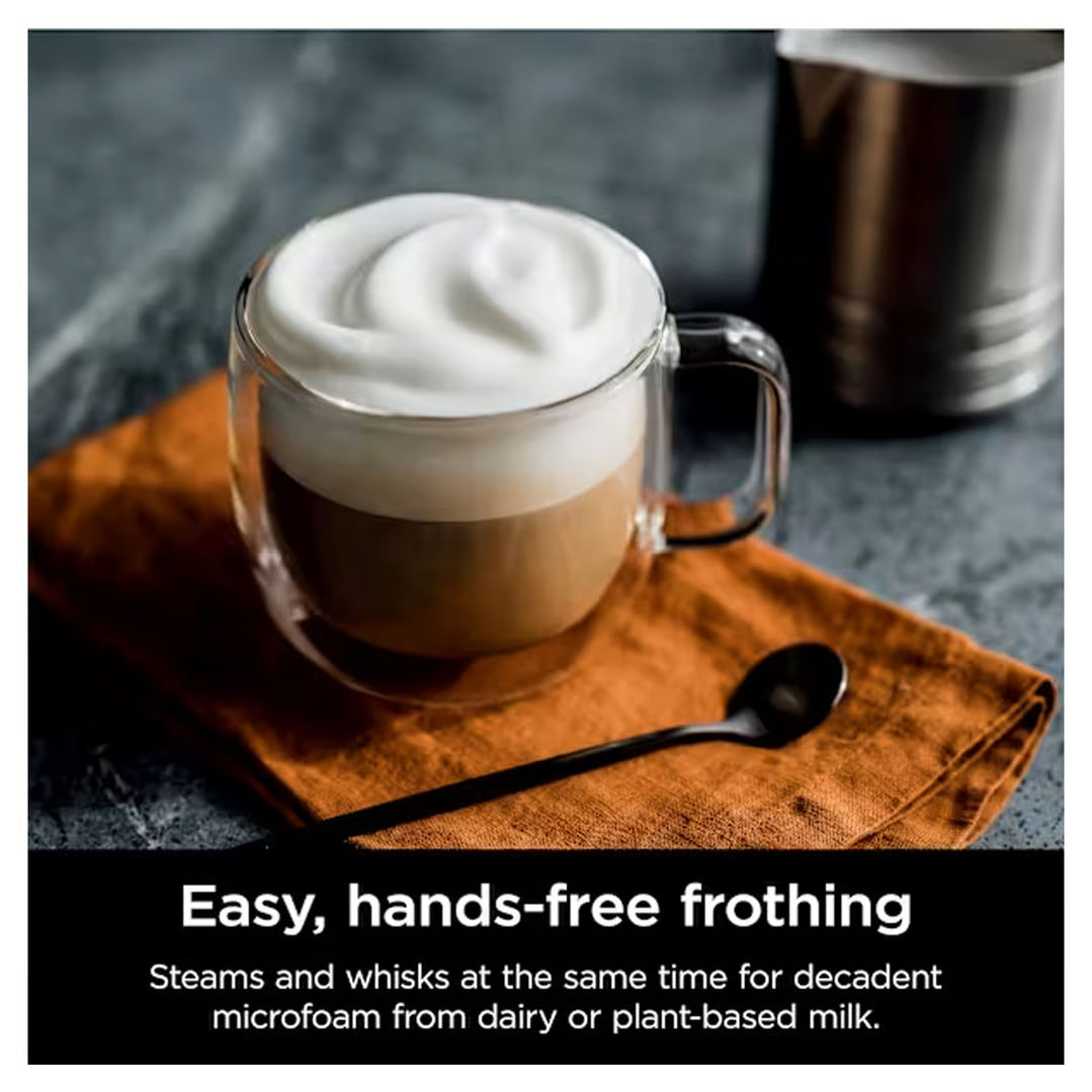 Ninja Premium Coffee Machine | 3-in-1 Brew Espresso Filter and Cold Brew Coffee Maker Machine | Milk Frother - Steams and Froths