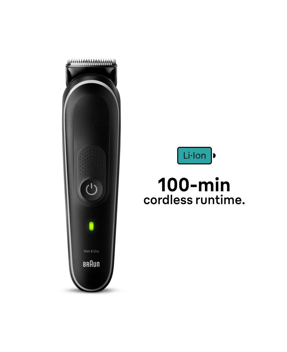 Braun Series Shaver | 5 10-in-1 All-in-One Waterproof Style Grooming Kit | Ultra Sharp Blades | Li-ion Battery | Detail Trimmer Included