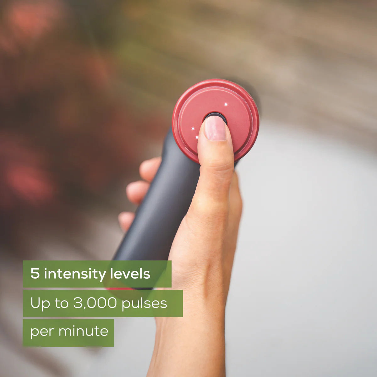 Beurer Deep Tissue Massage Gun | Handheld Soothing Massager | 5 Levels, 3 Attachments, Cordless Massaging Gun