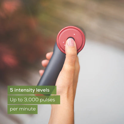 Beurer Deep Tissue Massage Gun | Handheld Soothing Massager | 5 Levels, 3 Attachments, Cordless Massaging Gun