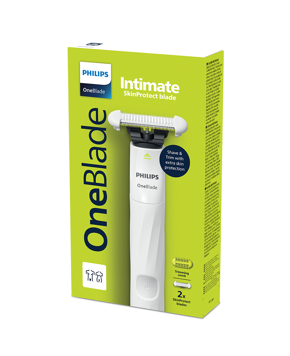 Philips  OneBlade Intimate Trimmer | Armpit and Intimate areas | SkinProtect Technology