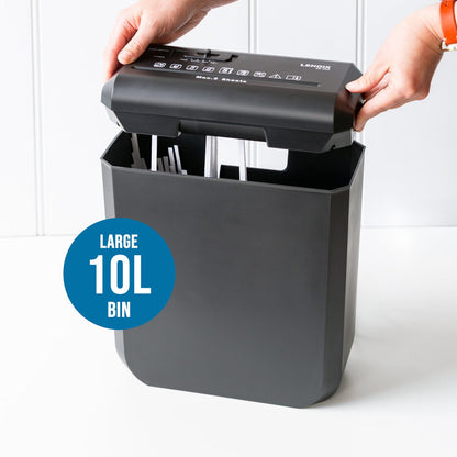 Lenoxx Paper Shredder | Home Office Student Document CROSS CUT Shredding Credit Card 21L
