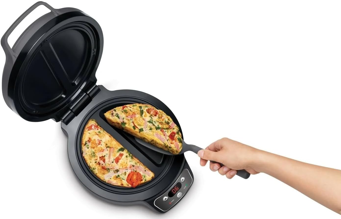 Breville Egg Omelette Maker | Fluffy Quiche Potato Cakes Fritter Machine| Home Kitchen Appliance