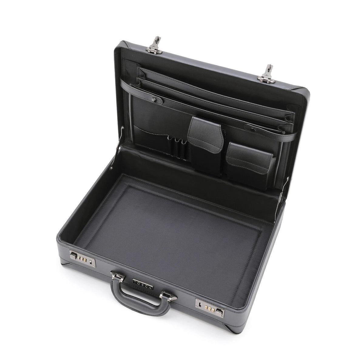 Men's Hard Briefcase Business Office Bag Document Storage Bag Laptop Handheld Work Travel School