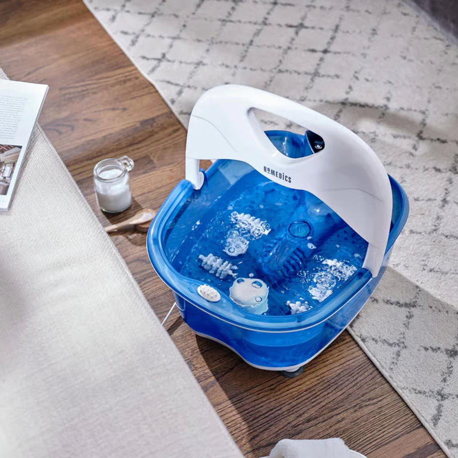 Homedics Heated Footbath Electric Foot Spa Footspa Feet Bubble Massage with Heat Boost