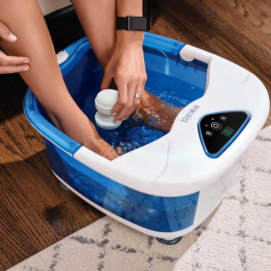 Homedics Heated Footbath Electric Foot Spa Footspa Feet Bubble Massage with Heat Boost