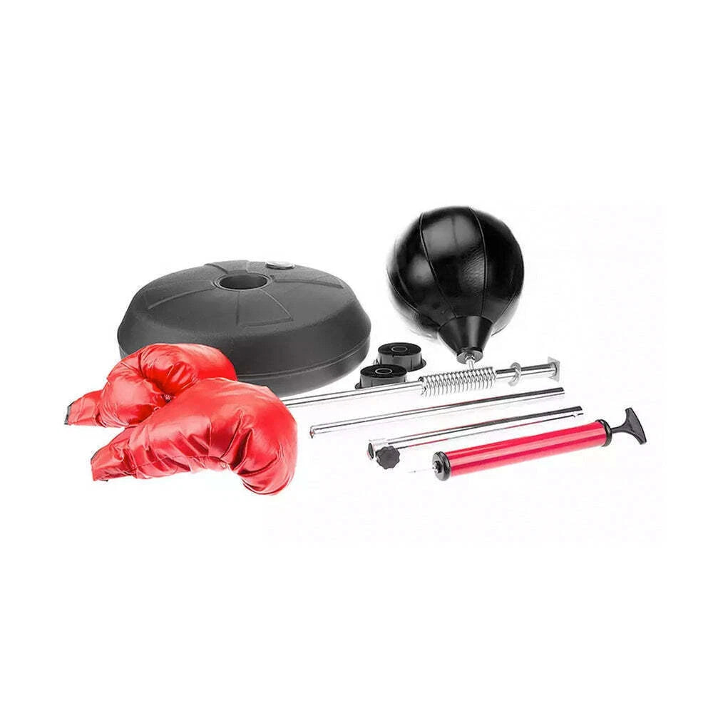 Freestanding Punching Boxing Bag with Gloves | Home Gym Speed Kicking Training | Martial Arts Training