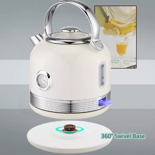 Philex 240V Cordless Stainless Steel Electric Kettle | 1.7L Water Boiler White