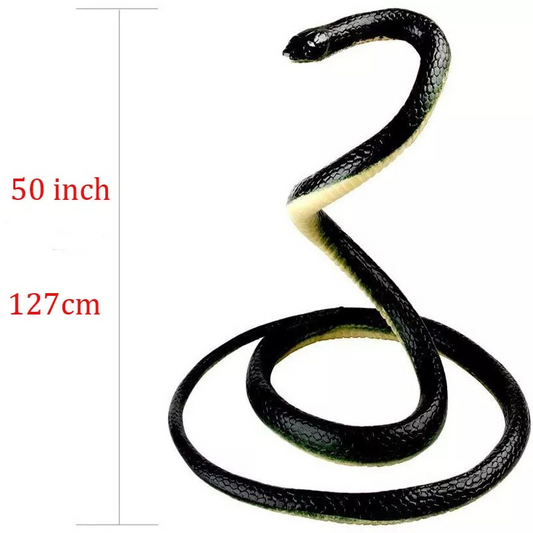 Realistic Rubber Snake Toy - Fake Garden Snake for Pranks | Pest Control & Halloween Decoration | Lifelike Scary Gag Gift