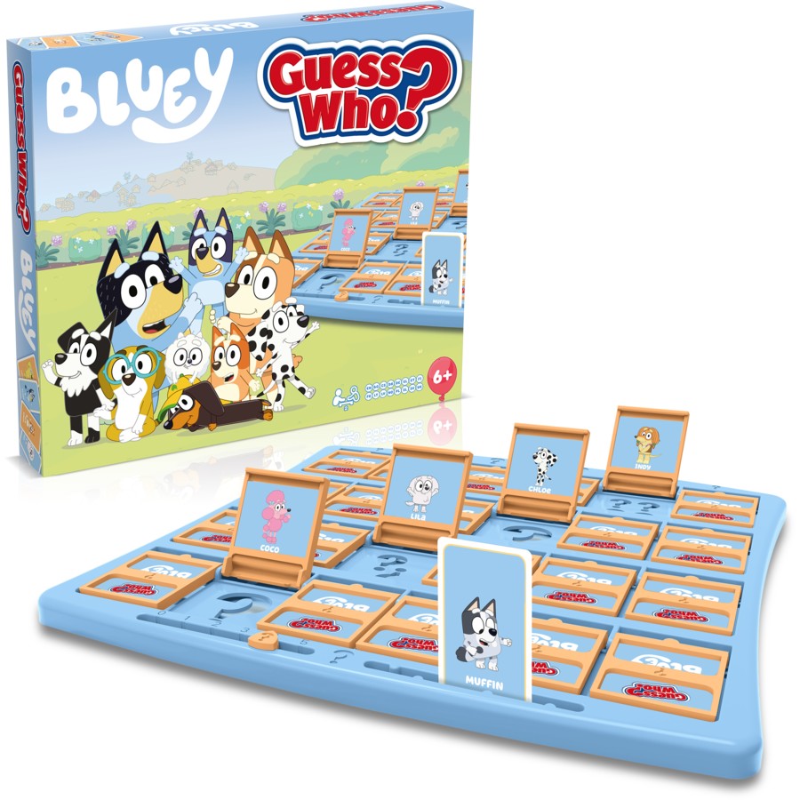 Bluey Guess Who Kids Board Game | Bluey Themed Dog Guessing Game | Fun Activity
