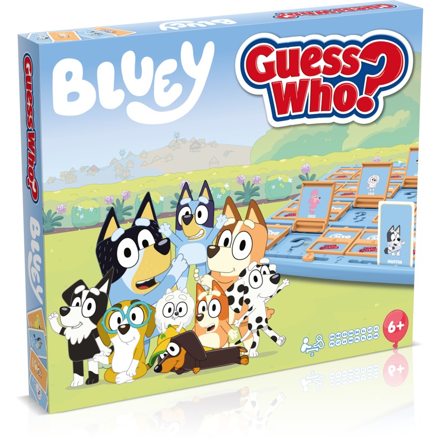 Bluey Guess Who Kids Board Game | Bluey Themed Dog Guessing Game | Fun Activity
