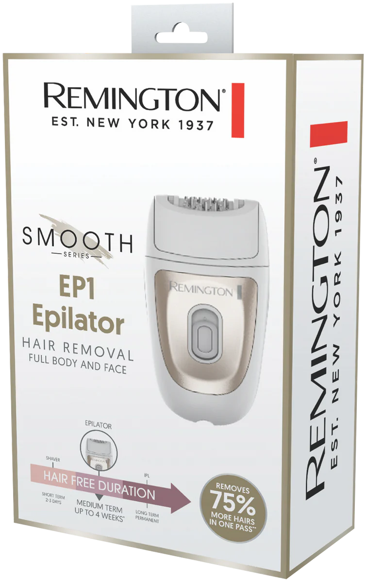 Remington Women's Smooth Epilator | Handheld Electric Tweezer Legs Arms Bikini Epilation | Ladies Hair Removal