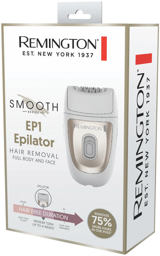 Remington Women's Smooth Epilator | Handheld Electric Tweezer Legs Arms Bikini Epilation | Ladies Hair Removal