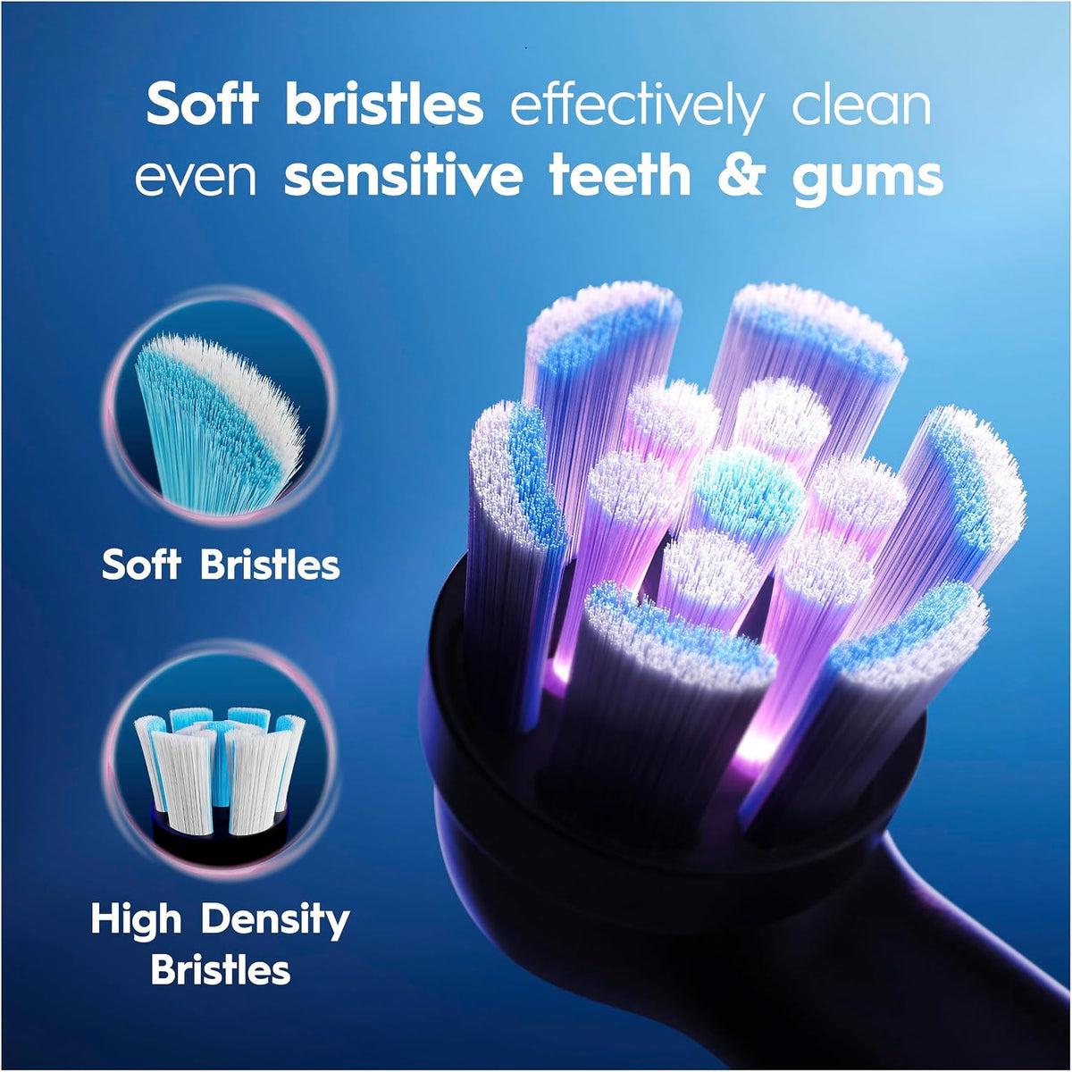 Oral-B Electric Toothbrush Clean & Gum Protect, Gum Pressure Sensor, 2 Minute Timer, Clean & Gum Protect Brush Head, Long Lasting Battery