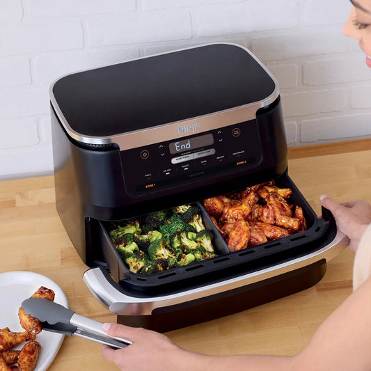 Ninja 6.6L Airfryer | Dual Basket Megazone Air Frying Grill Meat Vegetable Cooker