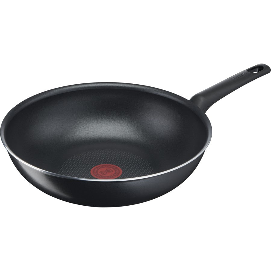 Tefal 28cm Non-Stick Titanium Wok | Hardwearing Cooking Pan Cookware