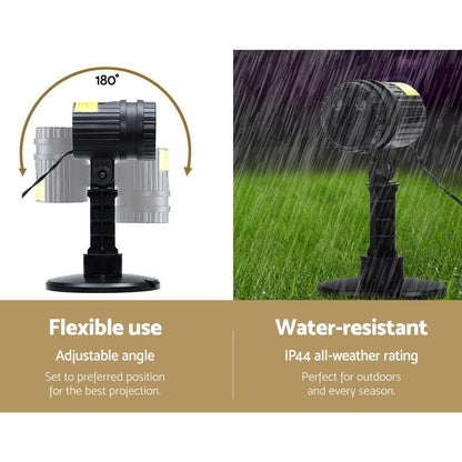 Christmas Laser Light Projector | Outdoor Decorations Jingle Jollys | Ignite the festive spirit | Water Resistant