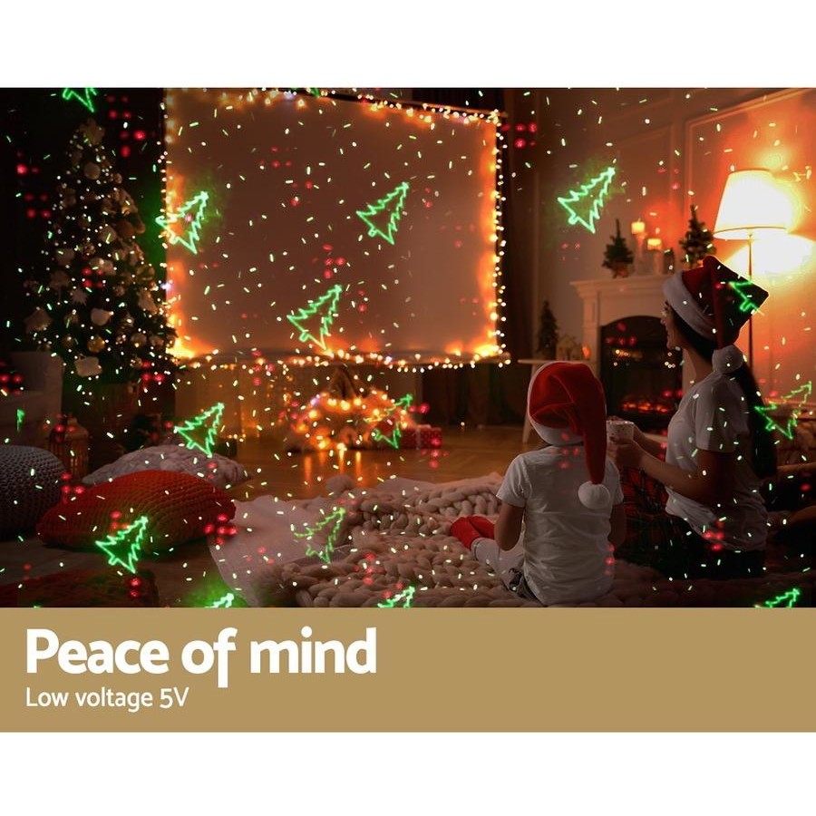 Christmas Laser Light Projector | Outdoor Decorations Jingle Jollys | Ignite the festive spirit | Water Resistant