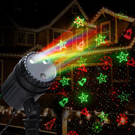 Christmas Laser Light Projector | Outdoor Decorations Jingle Jollys | Ignite the festive spirit | Water Resistant