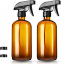 2x Glass Spray Bottles 500ml Cleaning Solution Plant Sprayer, Leak-Proof Trigger Sprayer, BPA-Free 3 Settings