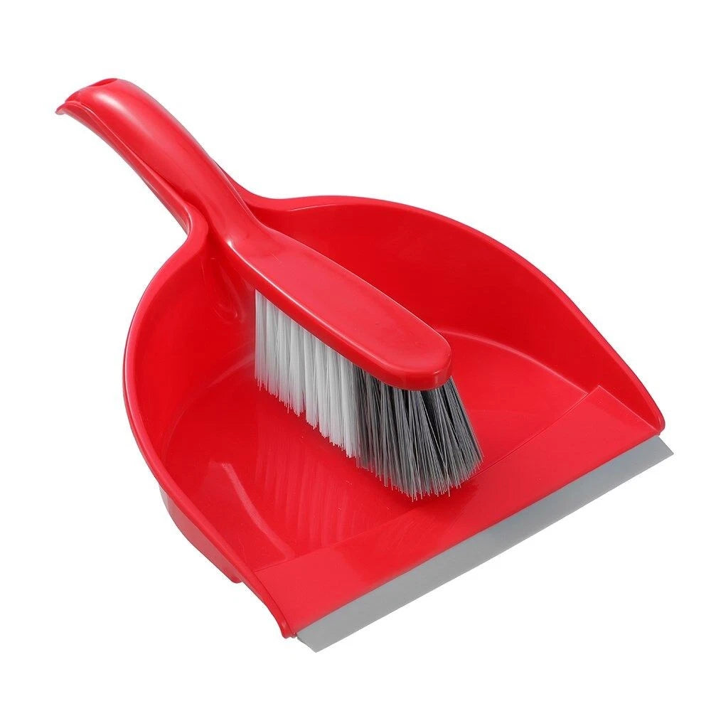 2PK Compact Indoor Dustpan | Kitchen Home Crumb Dirt Cleaning Brush and Dustpan Set | Mini Assorted